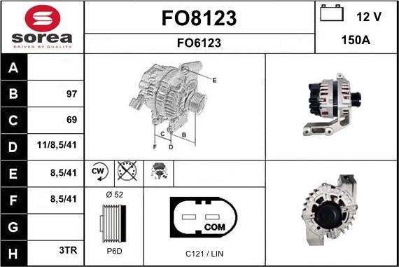 SNRA FO8123 - Alternator www.molydon.hr