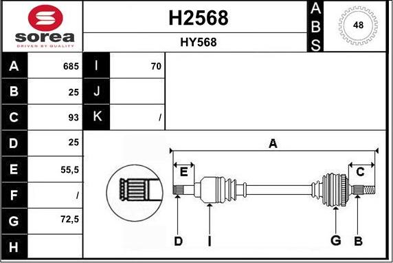 SNRA H2568 - Pogonska osovina www.molydon.hr