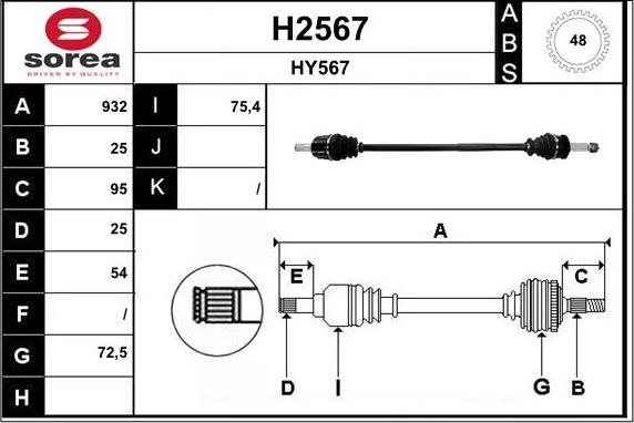 SNRA H2567 - Pogonska osovina www.molydon.hr