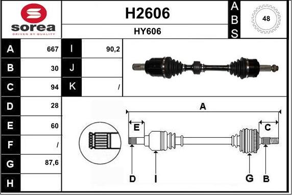 SNRA H2606 - Pogonska osovina www.molydon.hr