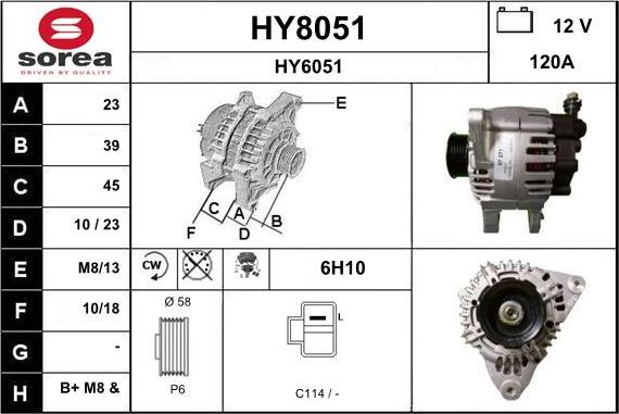 SNRA HY8051 - Alternator www.molydon.hr