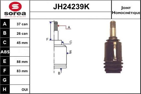 SNRA JH24239K - Kardan, Pogonska osovina www.molydon.hr