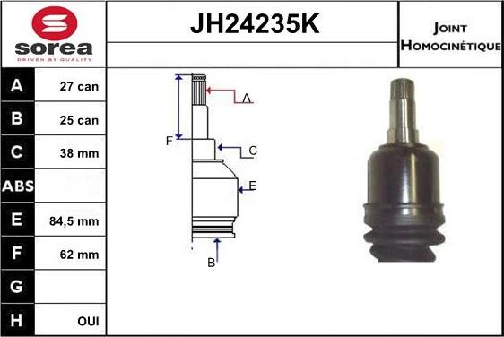 SNRA JH24235K - Kardan, Pogonska osovina www.molydon.hr