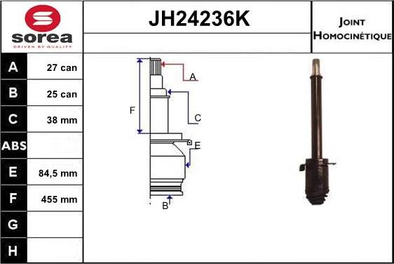 SNRA JH24236K - Kardan, Pogonska osovina www.molydon.hr
