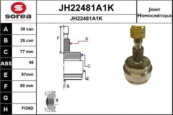 SNRA JH22481A1K - Kardan, Pogonska osovina www.molydon.hr