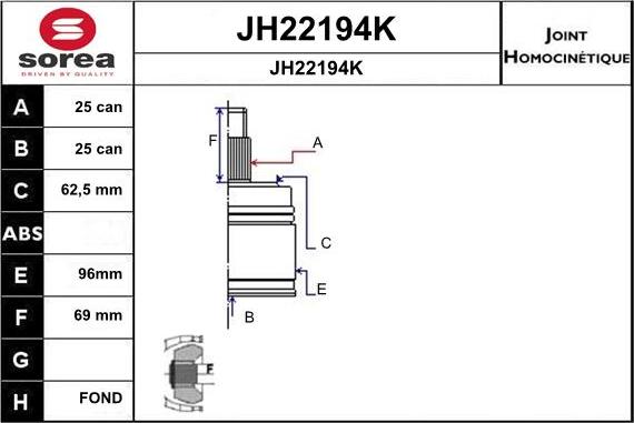 SNRA JH22194K - Kardan, Pogonska osovina www.molydon.hr