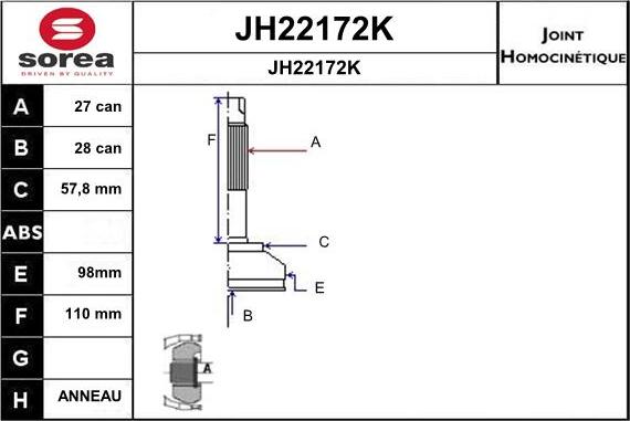 SNRA JH22172K - Kardan, Pogonska osovina www.molydon.hr