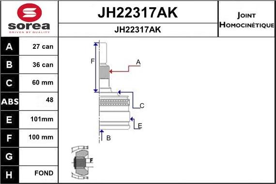 SNRA JH22317AK - Kardan, Pogonska osovina www.molydon.hr