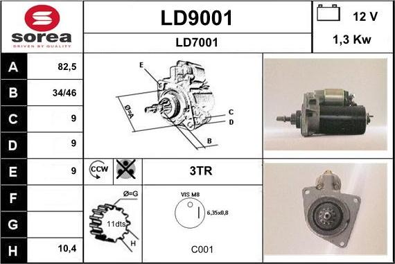 SNRA LD9001 - Starter www.molydon.hr