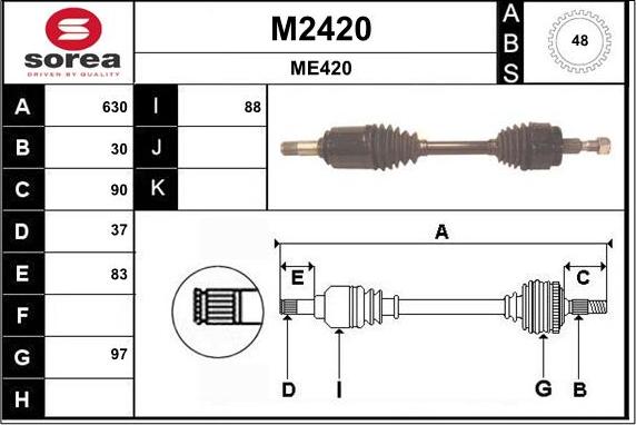 SNRA M2420 - Pogonska osovina www.molydon.hr