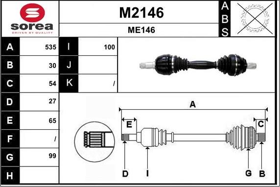 SNRA M2146 - Pogonska osovina www.molydon.hr