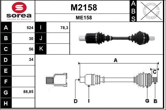 SNRA M2158 - Pogonska osovina www.molydon.hr