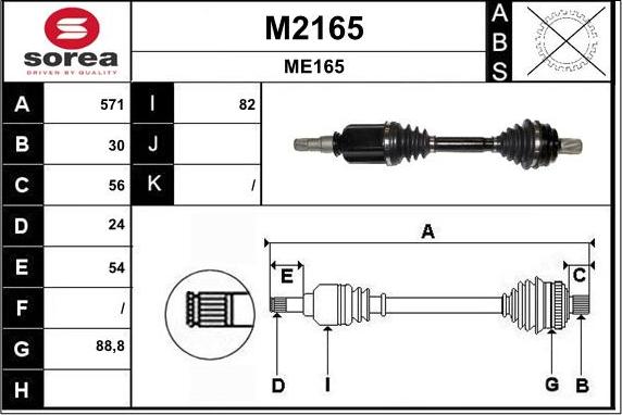 SNRA M2165 - Pogonska osovina www.molydon.hr