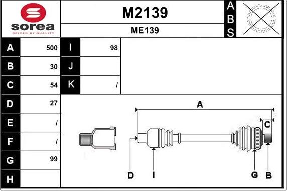 SNRA M2139 - Pogonska osovina www.molydon.hr