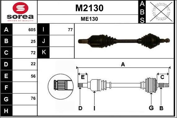 SNRA M2130 - Pogonska osovina www.molydon.hr
