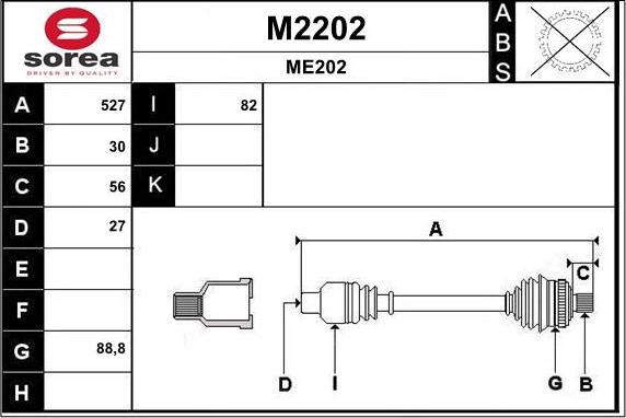 SNRA M2202 - Pogonska osovina www.molydon.hr