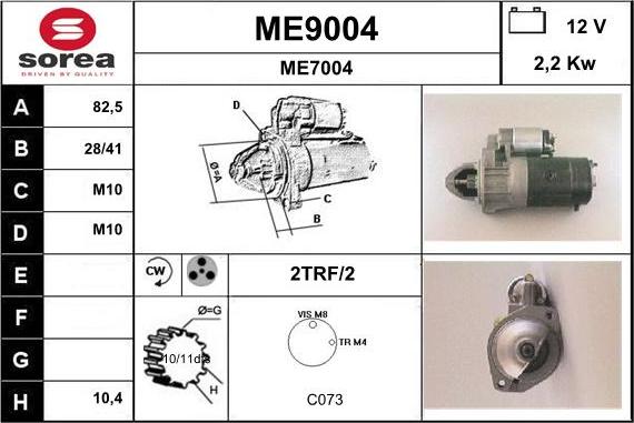 SNRA ME9004 - Starter www.molydon.hr