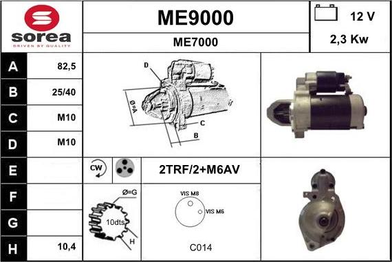 SNRA ME9000 - Starter www.molydon.hr