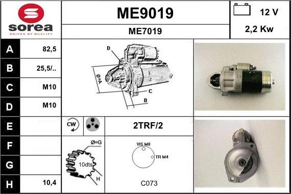 SNRA ME9019 - Starter www.molydon.hr