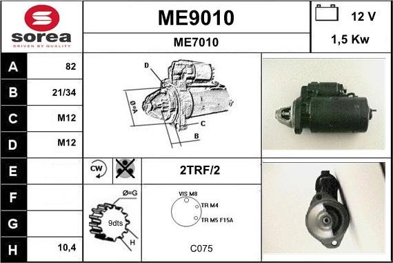 SNRA ME9010 - Starter www.molydon.hr