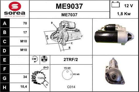SNRA ME9037 - Starter www.molydon.hr