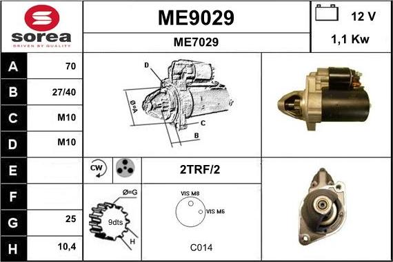 SNRA ME9029 - Starter www.molydon.hr