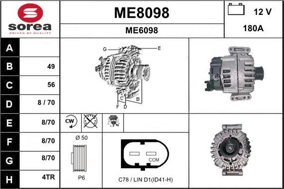 SNRA ME8098 - Alternator www.molydon.hr
