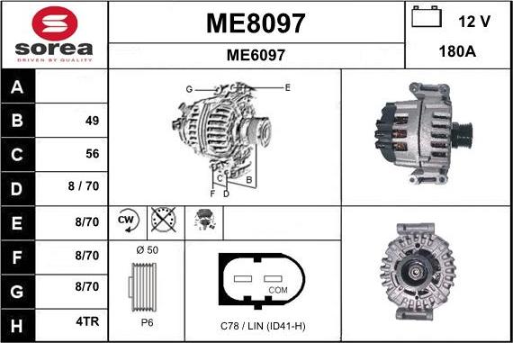 SNRA ME8097 - Alternator www.molydon.hr