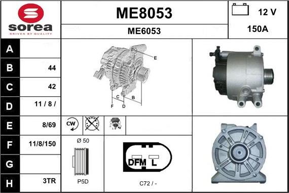SNRA ME8053 - Alternator www.molydon.hr