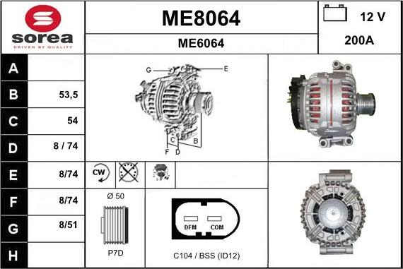 SNRA ME8064 - Alternator www.molydon.hr