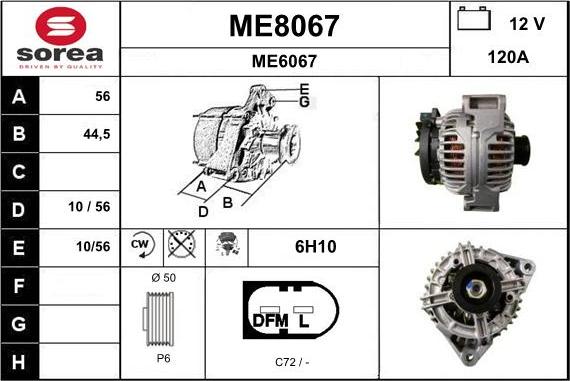 SNRA ME8067 - Alternator www.molydon.hr