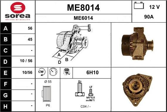 SNRA ME8014 - Alternator www.molydon.hr