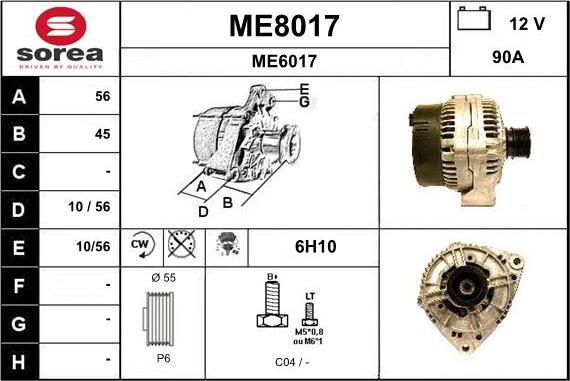 SNRA ME8017 - Alternator www.molydon.hr