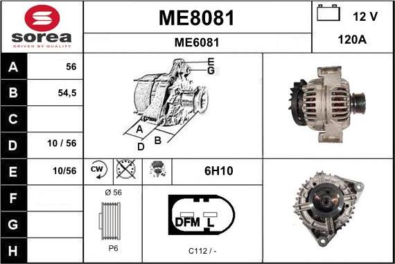 SNRA ME8081 - Alternator www.molydon.hr