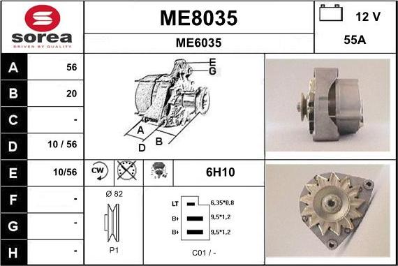 SNRA ME8035 - Alternator www.molydon.hr