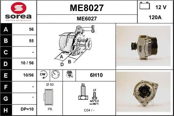 SNRA ME8027 - Alternator www.molydon.hr