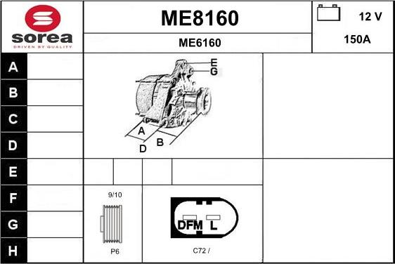 SNRA ME8160 - Alternator www.molydon.hr