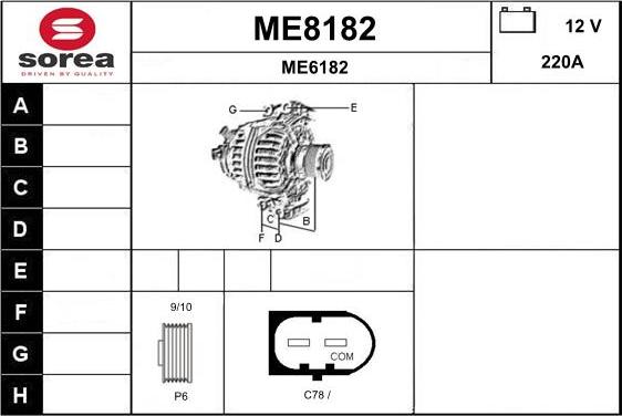 SNRA ME8182 - Alternator www.molydon.hr