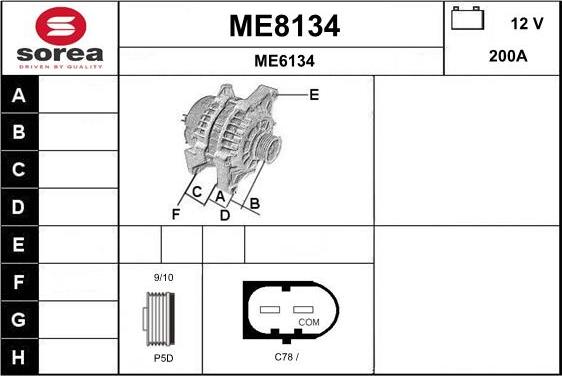 SNRA ME8134 - Alternator www.molydon.hr