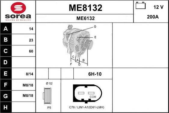 SNRA ME8132 - Alternator www.molydon.hr