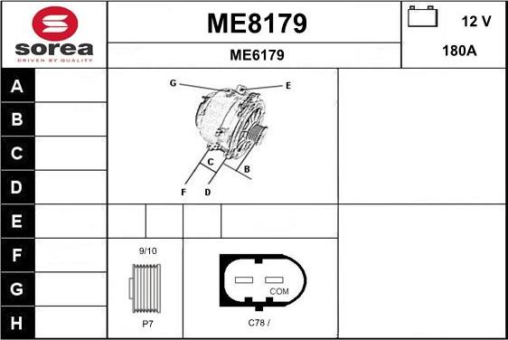 SNRA ME8179 - Alternator www.molydon.hr