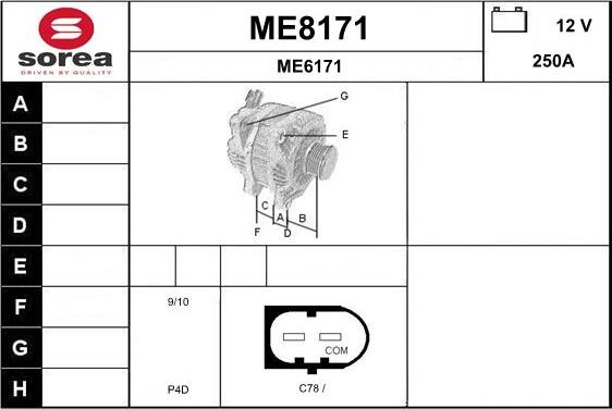 SNRA ME8171 - Alternator www.molydon.hr