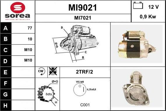 SNRA MI9021 - Starter www.molydon.hr