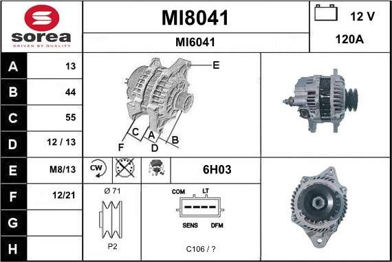 SNRA MI8041 - Alternator www.molydon.hr