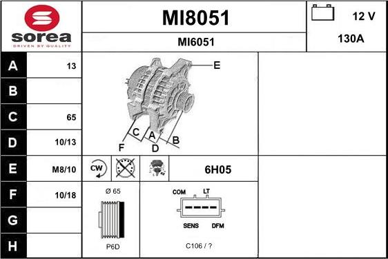 SNRA MI8051 - Alternator www.molydon.hr