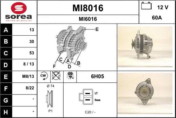 SNRA MI8016 - Alternator www.molydon.hr