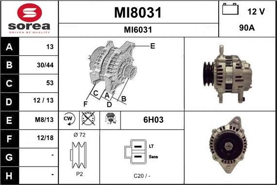SNRA MI8031 - Alternator www.molydon.hr