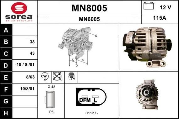 SNRA MN8005 - Alternator www.molydon.hr