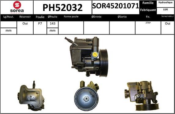 SNRA PH52032 - Hidraulična pumpa, upravljanje www.molydon.hr