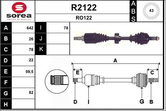 SNRA R2122 - Pogonska osovina www.molydon.hr